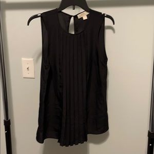 Michael Kors Black Pleated top